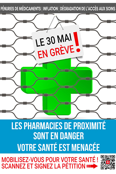 Vos pharmacies de proximité sont en danger !